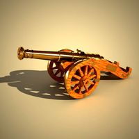Cannon Miniature 3D Model