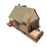 Low Poly House 3D Model