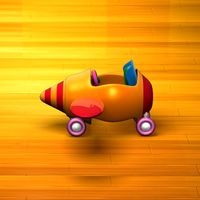 Baby Walker Cartoon 01 3D Model