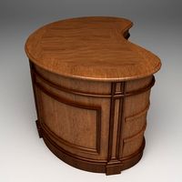 Photorealistic Highly Detailed Desk 3D Model