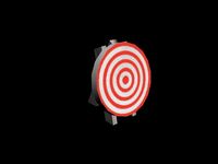 Medieval Archery Target low poly 3D Model