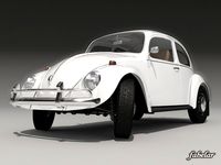 Volkswagen Beetle 1300 1963 3D Model