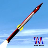 Israeli Jericho I Ballistic Missile 3D Model