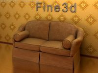 Antique09063Sofa 3D Model