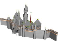 Free 3D file Chateau Disneyland Paris with Prusa MK2S MMU (Ed2