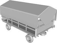 Baggage Trolley FRANKE 3D CAD Model