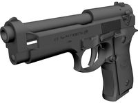Beretta 92FS 3D CAD Model
