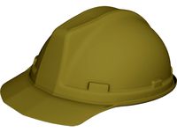 Worker Helmet 3D CAD Model