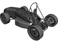 UTSA FSAE Car (2009) 3D CAD Model