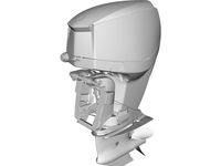 Eagle V4 Outboard Motor 3D CAD Model