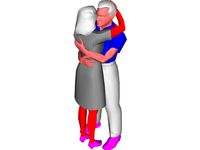 Adults Hugging