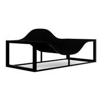 Black Modern Armchair 3D Model