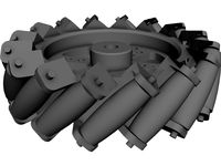 Mecanum Wheel 3D CAD Model