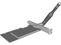 PC Wireless card Linksys WMP54GS 3D CAD Model