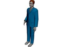 Man Worker 3D CAD Model