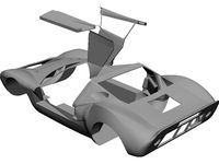 Ford GT40 Body 3D CAD Model