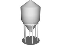 Grain Bin 12` 3D CAD Model