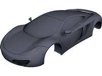 McLaren MP4-12C Body 3D CAD Model