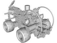 Miami Police Patrol Lego 3D CAD Model