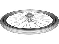 Wheel Rear Bicycle 28 3D CAD Model