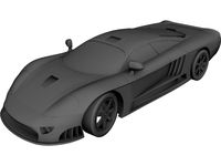 Supercar 3D CAD Model
