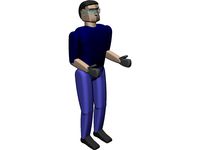 Worker Remy Man 3D CAD Model