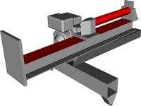 Horizontal/vertical log splitter 3D CAD Model