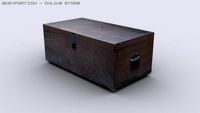 OLD WOOD BOX 3D Model
