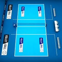 Volleyball court high 3D Model