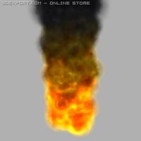 3d Fire Material 3D Model