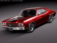 Chevrolet Chevelle SS 1970 3D Model