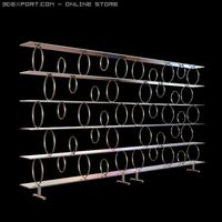 Contemporary Shelf Unit 3D Model
