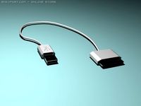 Ipod USB cord 3D Model