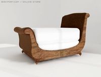 Queen Bed 3D Model
