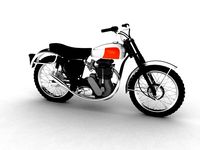 BSA B44 Victor Enduro 1966 3D Model