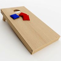 Cornhole Game 3D Model