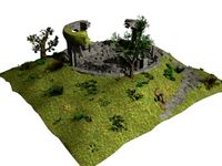 Wethertop ruins 3D Model
