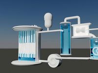 Atomic Reactor producing energy 3D Model
