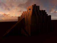 Ziggurat of Babylon 3D Model