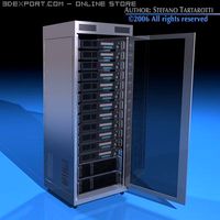 Server rack 3D Model