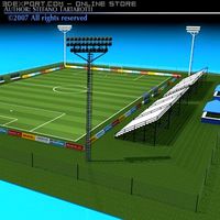 Soccer field 3D Model