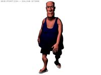 Fat Guy 3D Model
