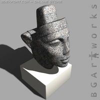 Bust of queen Nefertiti 3D Model