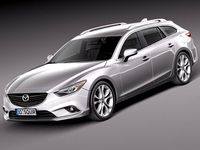 Mazda 6 wagon 2013 3D Model