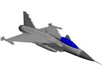 Saab JAS-39 Gripen 3D CAD Model