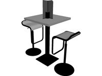 Barstool with Table