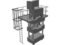 Press 600T 3D CAD Model