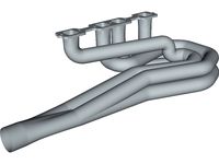 Dodge header driver side 3D CAD Model