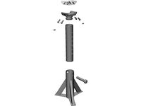 Axle Support Stand 3D CAD Model