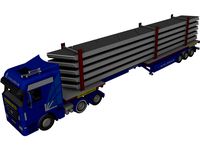 Mercedes-Benz Convoy Exeptionnel 3D CAD Model